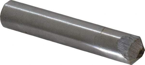 Value Collection - 1/4 Carat Single Point Chishel Edge Diamond - 2" Long x 3/8" Shank Diam, 90° Included Angle - Exact Tool & Supply