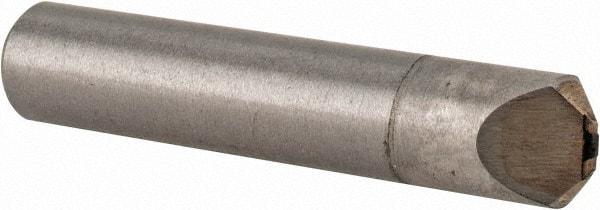 Value Collection - 1/3 Carat Single Point Chishel Edge Diamond - 2" Long x 3/8" Shank Diam, 90° Included Angle - Exact Tool & Supply