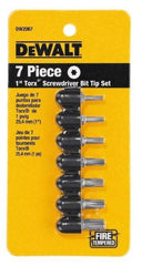 DeWALT - 7 Piece, Screwdriver Bit Set - Torx - Exact Tool & Supply