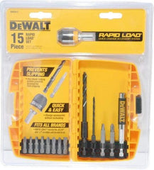 DeWALT - 15 Piece, Screwdriver Bit Set - Exact Tool & Supply