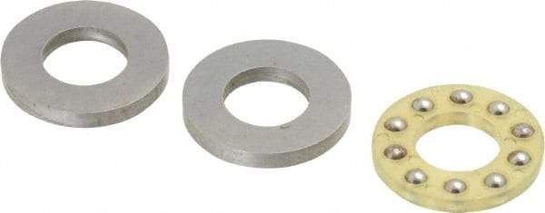 Boston Gear - 5/16" Inside x 5/8" Outside Diam, 1/4" Thick, Alloy Steel Ball Thrust Bearing - Exact Tool & Supply