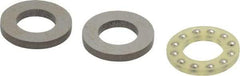 Boston Gear - 3/8" Inside x 11/16" Outside Diam, 9/32" Thick, Alloy Steel Ball Thrust Bearing - Exact Tool & Supply