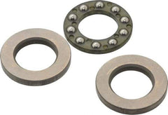 Boston Gear - 1/2" Inside x 7/8" Outside Diam, 3/8" Thick, Stainless Steel Ball Thrust Bearing - Exact Tool & Supply