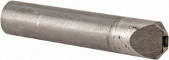 Value Collection - 3/4 Carat Single Point Chisel Edge Diamond - 2" Long x 3/8" Shank Diam, 60° Included Angle - Exact Tool & Supply