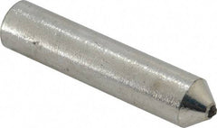 Norton - 1/5 Carat Single Point Diamond Dresser - 2" Long x 7/16" Shank Diam, 60° Included Angle - Exact Tool & Supply