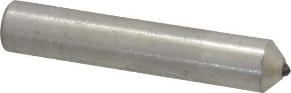 Norton - 1/4 Carat Single Point Diamond Dresser - 2" Long x 3/8" Shank Diam, 60° Included Angle - Exact Tool & Supply