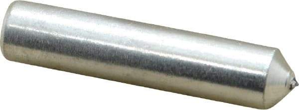 Norton - 1/4 Carat Single Point Diamond Dresser - 2" Long x 7/16" Shank Diam, 60° Included Angle - Exact Tool & Supply