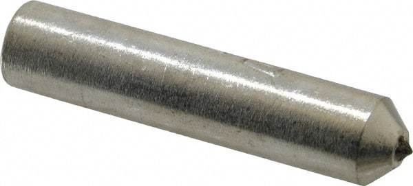 Norton - 1/3 Carat Single Point Diamond Dresser - 2" Long x 7/16" Shank Diam, 60° Included Angle - Exact Tool & Supply