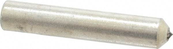 Norton - 1/2 Carat Single Point Diamond Dresser - 2" Long x 3/8" Shank Diam, 60° Included Angle - Exact Tool & Supply