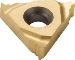 Seco - 11NL Internal Left Hand ISO Laydown Threading Insert - Grade CP500, TiAlN/TiN Coated Carbide, 6.35mm Inscribed Circle - Exact Tool & Supply