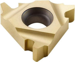 Seco - 16NL Internal Left Hand Trapez Laydown Threading Insert - Grade CP500, TiAlN/TiN Coated Carbide, 9.53mm Inscribed Circle - Exact Tool & Supply