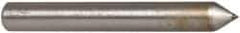 Norton - 1" Long x 1/8" Shank Diam Single Point Diamond Dresser - Convex Radius, 60° Included Angle - Exact Tool & Supply