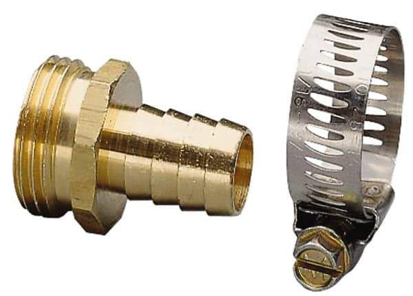 Nelson - 3/4 Garden Hose Fitting - Brass, Male Connector - Exact Tool & Supply