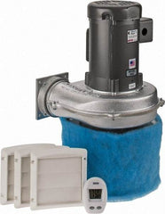 Electra-Kool - 1 Phase, 6/3.7 to 3 Amp, 455 CFM, 3,450 RPM, 200 Cubic Ft. Filtered Enclosure Blower - 2 Inch Inside Width - Exact Tool & Supply