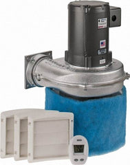 Electra-Kool - 3 Phase, 1.6 to 1.4/0.7 Amp, 455 CFM, 3,450 RPM, 200 Cubic Ft. Filtered Enclosure Blower - 4 Inch Inside Width - Exact Tool & Supply