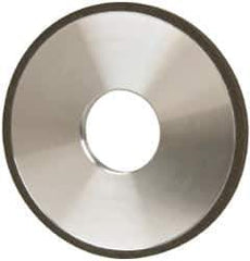 Made in USA - 4" Diam x 1-1/4" Hole x 1/4" Thick, N Hardness, 100 Grit Surface Grinding Wheel - Diamond, Type 1A1, Fine Grade - Exact Tool & Supply