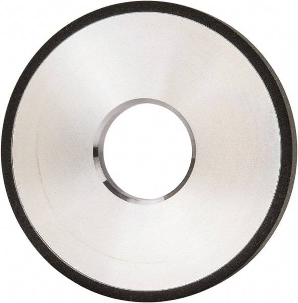 Made in USA - 4" Diam x 1-1/4" Hole x 3/8" Thick, N Hardness, 100 Grit Surface Grinding Wheel - Diamond, Type 1A1, Fine Grade - Exact Tool & Supply