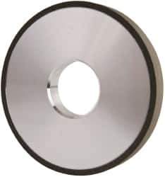 Made in USA - 4" Diam x 1-1/4" Hole x 1/2" Thick, N Hardness, 100 Grit Surface Grinding Wheel - Diamond, Type 1A1, Fine Grade - Exact Tool & Supply