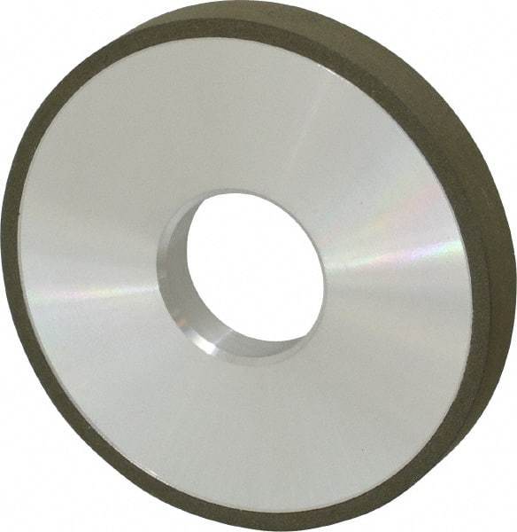 Made in USA - 4" Diam x 1-1/4" Hole x 1/2" Thick, N Hardness, 150 Grit Surface Grinding Wheel - Diamond, Type 1A1, Very Fine Grade - Exact Tool & Supply