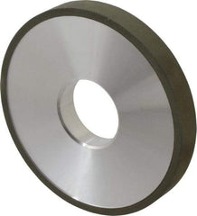 Made in USA - 4" Diam x 1-1/4" Hole x 1/2" Thick, N Hardness, 220 Grit Surface Grinding Wheel - Diamond, Type 1A1, Very Fine Grade - Exact Tool & Supply