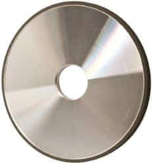 Made in USA - 6" Diam x 1-1/4" Hole x 3/8" Thick, N Hardness, 100 Grit Surface Grinding Wheel - Diamond, Type 1A1, Fine Grade - Exact Tool & Supply