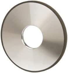 Made in USA - 4" Diam x 1-1/4" Hole x 1/4" Thick, N Hardness, 100 Grit Surface Grinding Wheel - Diamond, Type 1A1, Fine Grade - Exact Tool & Supply