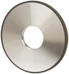 Made in USA - 4" Diam x 1-1/4" Hole x 1/4" Thick, N Hardness, 100 Grit Surface Grinding Wheel - Diamond, Type 1A1, Fine Grade - Exact Tool & Supply