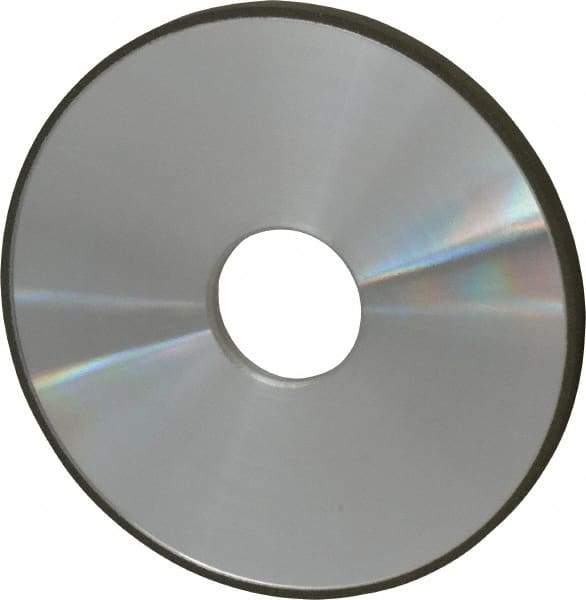 Made in USA - 5" Diam x 1-1/4" Hole x 1/4" Thick, N Hardness, 100 Grit Surface Grinding Wheel - Diamond, Type 1A1, Fine Grade - Exact Tool & Supply