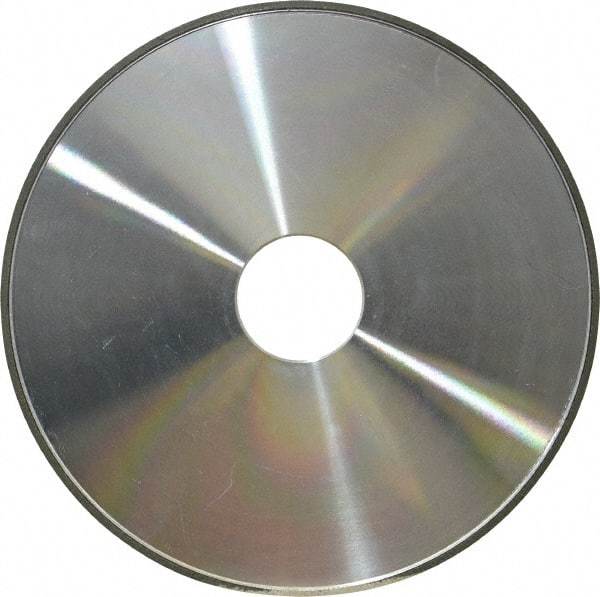 Made in USA - 6" Diam x 1-1/4" Hole x 1/8" Thick, N Hardness, 100 Grit Surface Grinding Wheel - Diamond, Type 1A1, Fine Grade - Exact Tool & Supply