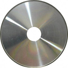 Made in USA - 6" Diam x 1-1/4" Hole x 1/8" Thick, N Hardness, 100 Grit Surface Grinding Wheel - Diamond, Type 1A1, Fine Grade - Exact Tool & Supply