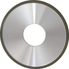 Made in USA - 4" Diam x 1-1/4" Hole x 1/8" Thick, N Hardness, 100 Grit Surface Grinding Wheel - Diamond, Type 1A1, Fine Grade - Exact Tool & Supply
