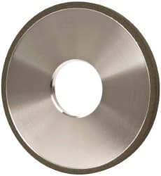 Made in USA - 4" Diam x 1-1/4" Hole x 1/4" Thick, N Hardness, 100 Grit Surface Grinding Wheel - Diamond, Type 1A1, Fine Grade - Exact Tool & Supply