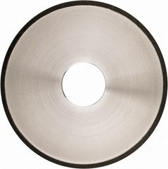 Made in USA - 5" Diam x 1-1/4" Hole x 1/8" Thick, N Hardness, 100 Grit Surface Grinding Wheel - Diamond, Type 1A1, Fine Grade - Exact Tool & Supply