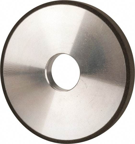 Made in USA - 5" Diam x 1-1/4" Hole x 1/2" Thick, N Hardness, 100 Grit Surface Grinding Wheel - Diamond, Type 1A1, Fine Grade - Exact Tool & Supply