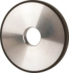 Made in USA - 5" Diam x 1-1/4" Hole x 1/2" Thick, N Hardness, 100 Grit Surface Grinding Wheel - Diamond, Type 1A1, Fine Grade - Exact Tool & Supply