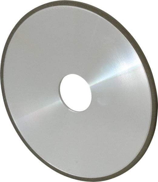 Made in USA - 6" Diam x 1-1/4" Hole x 1/8" Thick, N Hardness, 100 Grit Surface Grinding Wheel - Diamond, Type 1A1, Fine Grade - Exact Tool & Supply