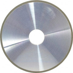 Made in USA - 6" Diam x 1-1/4" Hole x 3/16" Thick, N Hardness, 100 Grit Surface Grinding Wheel - Diamond, Type 1A1, Fine Grade - Exact Tool & Supply