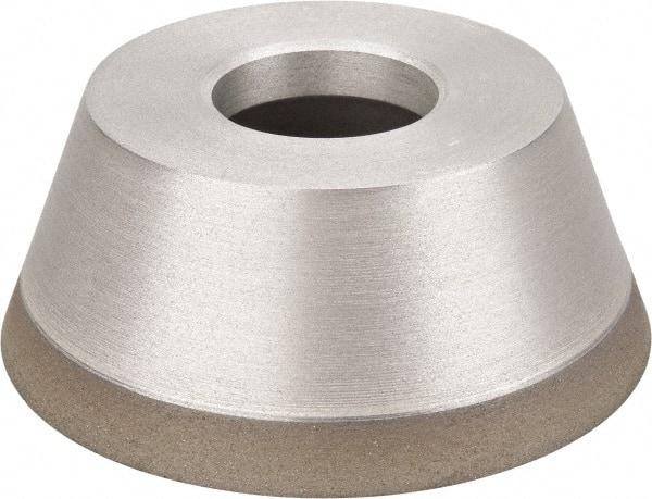 Made in USA - 3-3/4" Diam, 1-1/4" Hole Size, 1-1/2" Overall Thickness, 100 Grit, Type 11 Tool & Cutter Grinding Wheel - Fine Grade, Diamond - Exact Tool & Supply