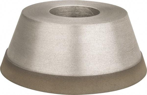 Made in USA - 3-3/4" Diam, 1-1/4" Hole Size, 1-1/2" Overall Thickness, 220 Grit, Type 11 Tool & Cutter Grinding Wheel - Very Fine Grade, Diamond - Exact Tool & Supply