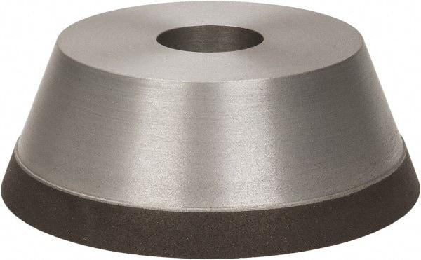 Made in USA - 5" Diam, 1-1/4" Hole Size, 1-3/4" Overall Thickness, 100 Grit, Type 11 Tool & Cutter Grinding Wheel - Fine Grade, Diamond - Exact Tool & Supply