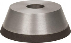Made in USA - 5" Diam, 1-1/4" Hole Size, 1-3/4" Overall Thickness, 100 Grit, Type 11 Tool & Cutter Grinding Wheel - Fine Grade, Diamond - Exact Tool & Supply