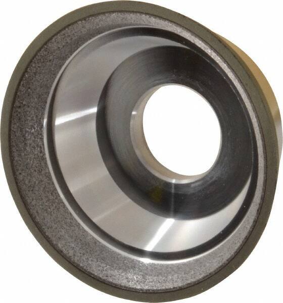 Made in USA - 3-3/4" Diam, 1-1/4" Hole Size, 1-1/2" Overall Thickness, 220 Grit, Type 11 Tool & Cutter Grinding Wheel - Very Fine Grade, Diamond - Exact Tool & Supply