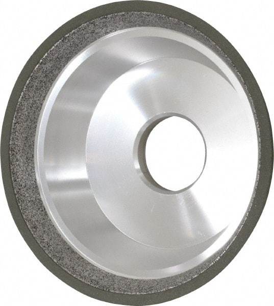 Made in USA - 5" Diam, 1-1/4" Hole Size, 1-3/4" Overall Thickness, 150 Grit, Type 11 Tool & Cutter Grinding Wheel - Very Fine Grade, Diamond - Exact Tool & Supply