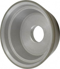 Made in USA - 5" Diam, 1-1/4" Hole Size, 1-3/4" Overall Thickness, 220 Grit, Type 11 Tool & Cutter Grinding Wheel - Very Fine Grade, Diamond - Exact Tool & Supply