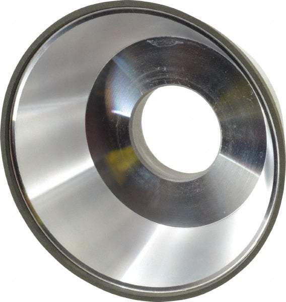 Made in USA - 3-3/4" Diam, 1-1/4" Hole Size, 1-1/2" Overall Thickness, 220 Grit, Type 11 Tool & Cutter Grinding Wheel - Very Fine Grade, Diamond - Exact Tool & Supply