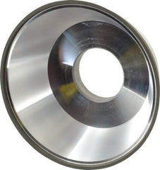 Made in USA - 3-3/4" Diam, 1-1/4" Hole Size, 1-1/2" Overall Thickness, 220 Grit, Type 11 Tool & Cutter Grinding Wheel - Very Fine Grade, Diamond - Exact Tool & Supply
