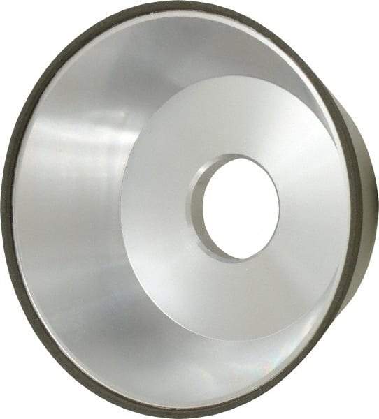 Made in USA - 5" Diam, 1-1/4" Hole Size, 1-3/4" Overall Thickness, 150 Grit, Type 11 Tool & Cutter Grinding Wheel - Very Fine Grade, Diamond - Exact Tool & Supply