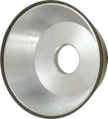 Made in USA - 5" Diam, 1-1/4" Hole Size, 1-3/4" Overall Thickness, 150 Grit, Type 11 Tool & Cutter Grinding Wheel - Very Fine Grade, Diamond - Exact Tool & Supply