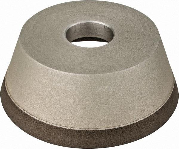 Made in USA - 5" Diam, 1-1/4" Hole Size, 1-3/4" Overall Thickness, 220 Grit, Type 11 Tool & Cutter Grinding Wheel - Very Fine Grade, Diamond - Exact Tool & Supply