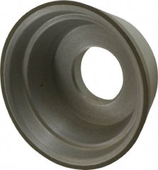 Made in USA - 3-3/4" Diam, 1-1/4" Hole Size, 1-1/2" Overall Thickness, 100 Grit, Type 11 Tool & Cutter Grinding Wheel - Fine Grade, Diamond - Exact Tool & Supply
